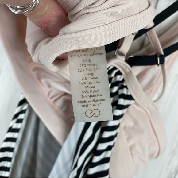 Calia pink bra with striped tank XS - Picture 6 of 6